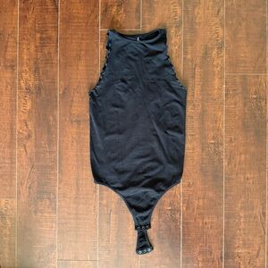 Free People Black Intimately Bodysuit